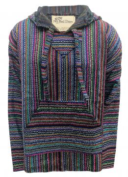 No Bad Days Baja Hoodie - Rainbow Black Mini Diamond